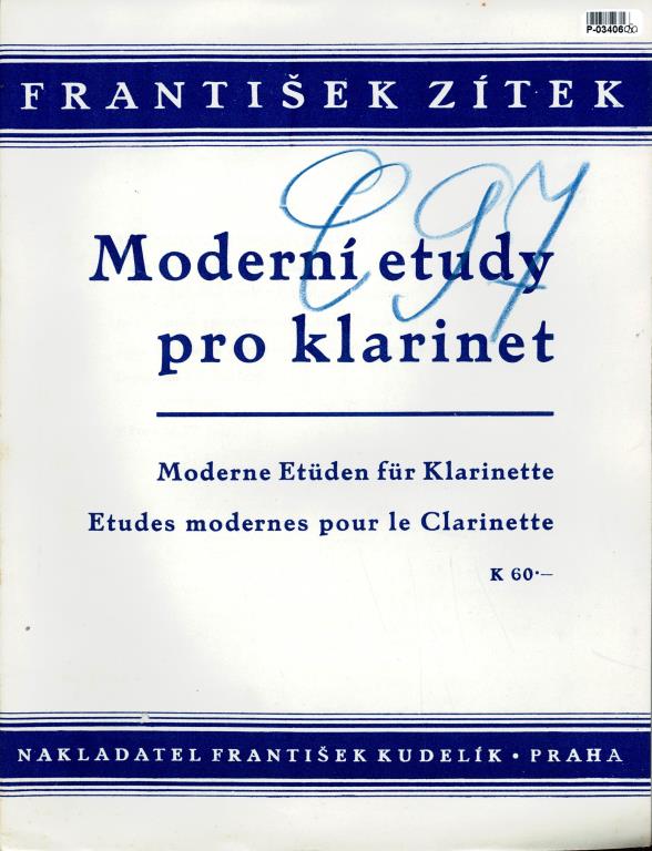 Moderní etudy pro klarinet