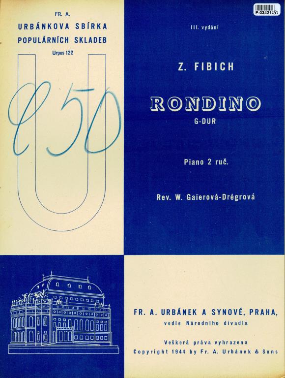Urbánkova sbírka populárních skladeb III. vydání - Rondino