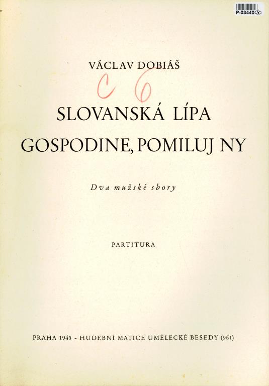 Slovanská lípa, Gospodine, pomiluj ny