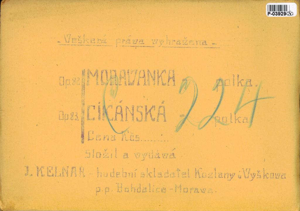 Moravanka, Cikánská