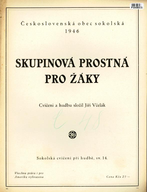 Skupinová prostná pro žáky - sokol