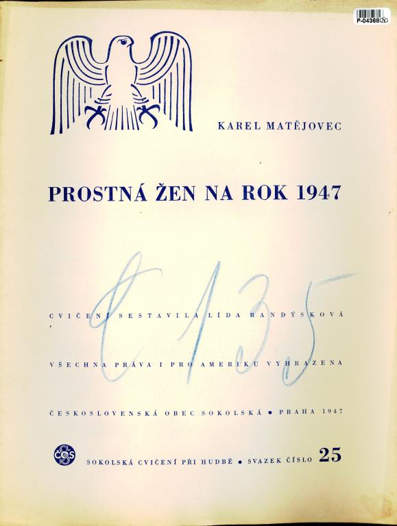 Prostná žen na rok 1947