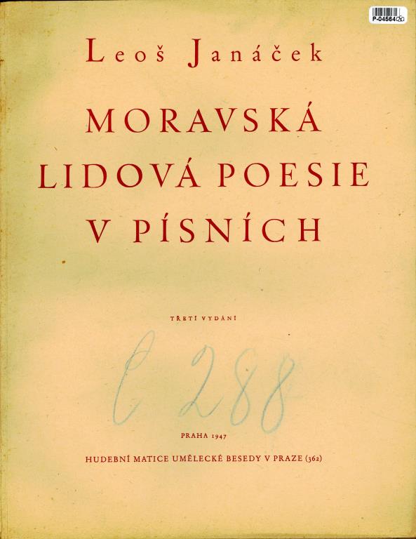 Moravská lidová poesie v písních