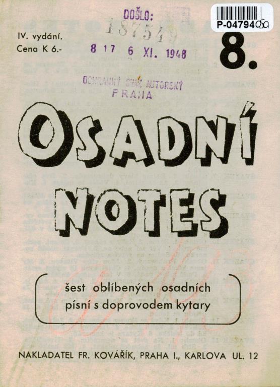 Osadní notes 8.