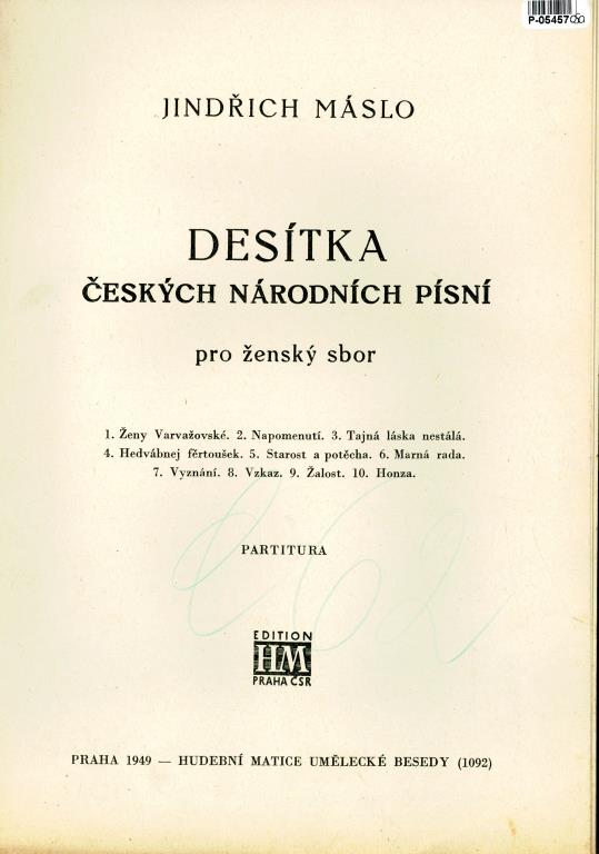 Desítka Českých národních písní