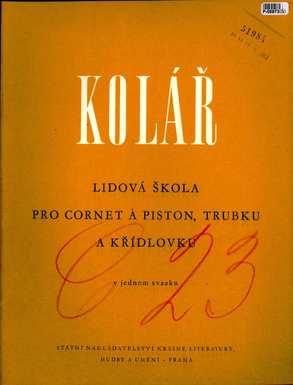 Lidová škola pro conet á piston, trubku a křídlovku