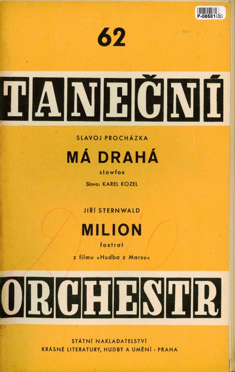 Taneční orchestr 62 - Má drahá, Milion