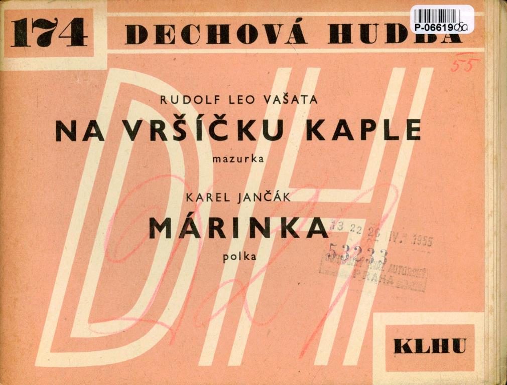Dechová hudba 174 - Na vršíčku kaple, Márinka