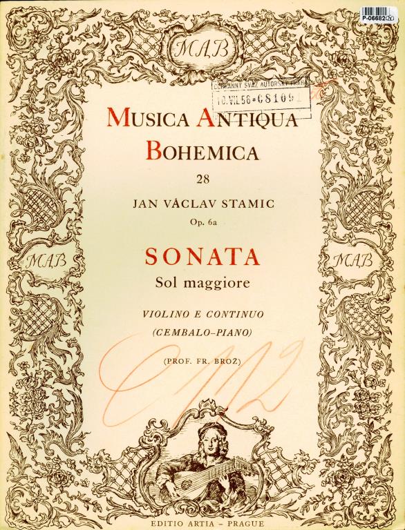 Musica Antiqua Bohemica 28 - Sonata Sol maggiore