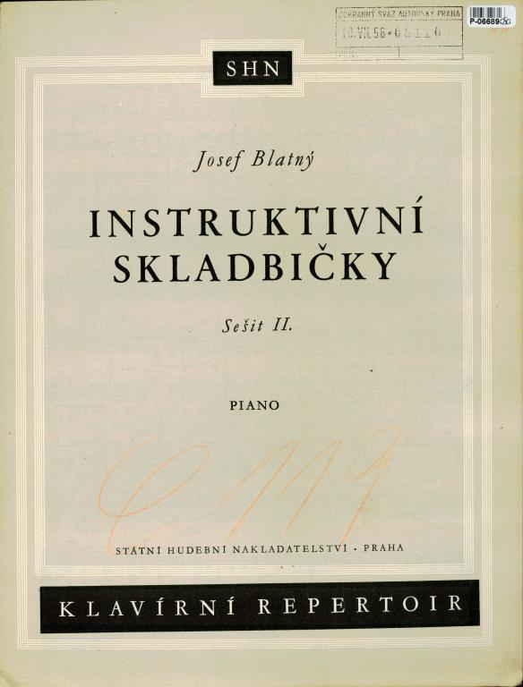 Instruktivní skladbičky - sešit II.