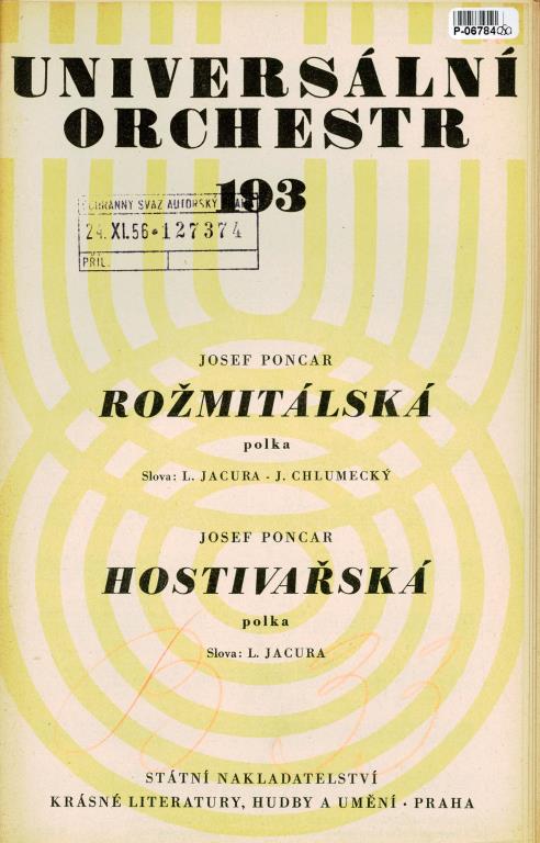 Universální orchestr 193 - Rožmitálská, Hostivařská