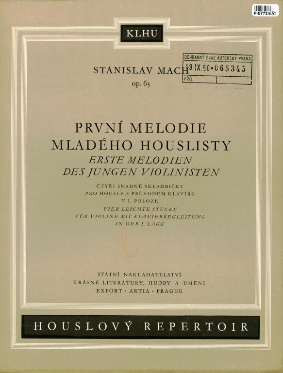 První melodie mladého houslisty