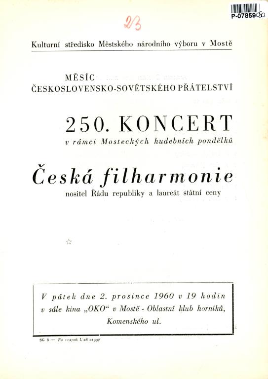 Česká filharmonie - 250. koncert