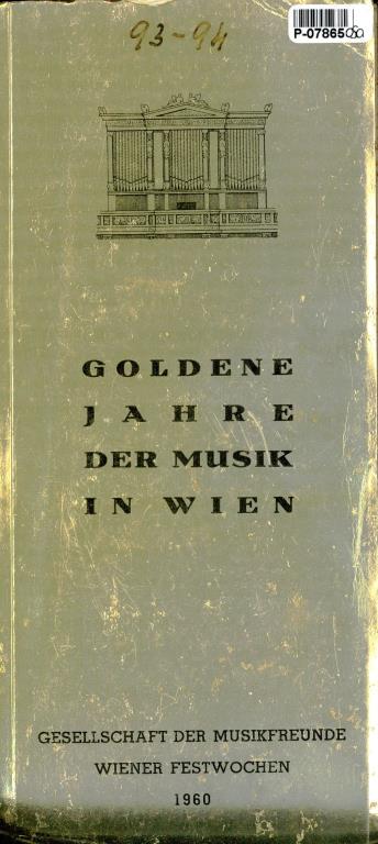 Goldene jahre der Musik in Wien