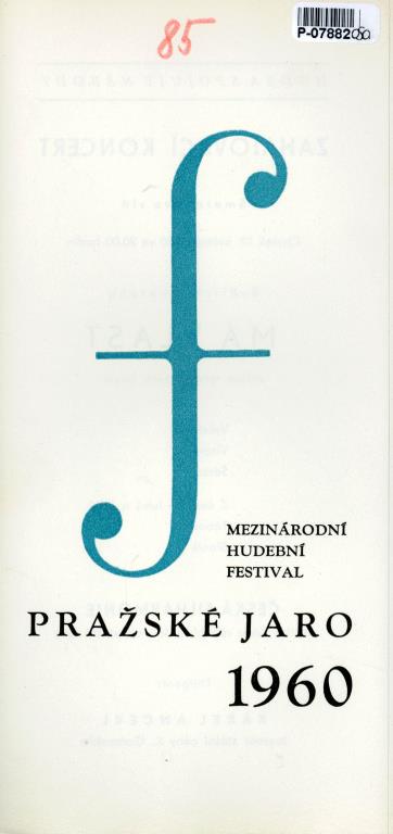 Mezinárodní hudební festival - Pražské jaro 1960