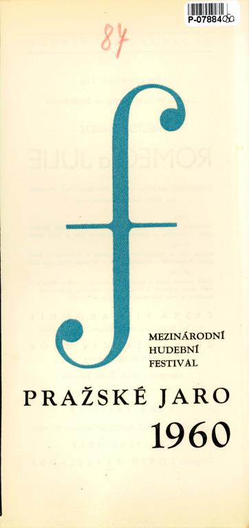 Mezinárodní hudební festival - Pražské jaro 1960