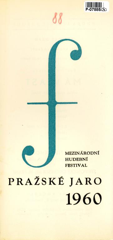 Mezinárodní hudební festival - Pražské jaro 1960