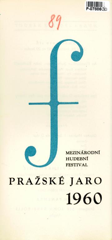 Mezinárodní hudební festival - Pražské jaro 1960