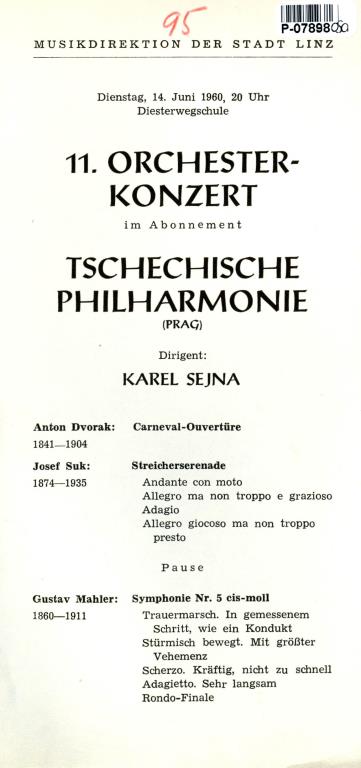Tschechische philharmonie - 11. Orchester - konzert