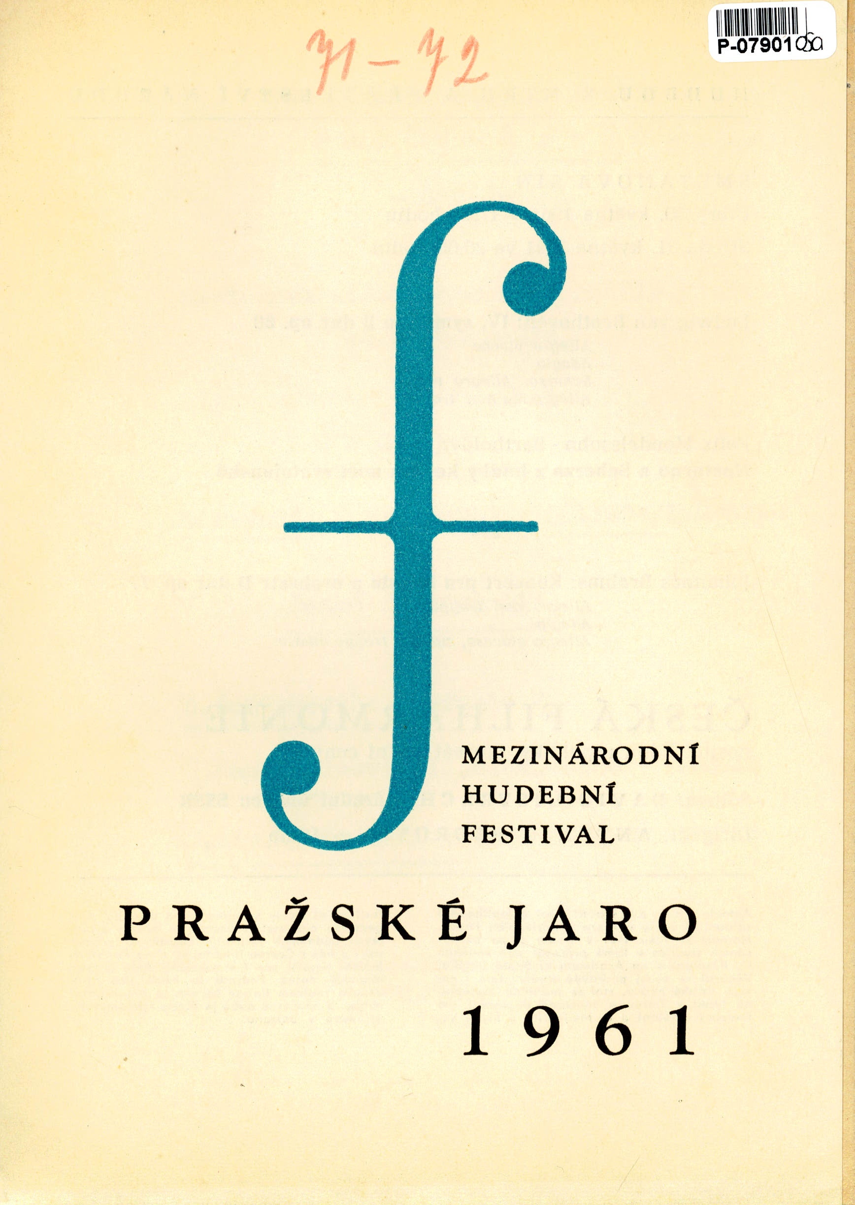 Mezinárodní hudební festival - Pražské jaro 1961