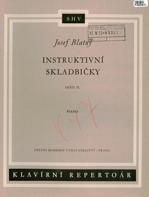 Instruktivní skladbičky - sešit II.