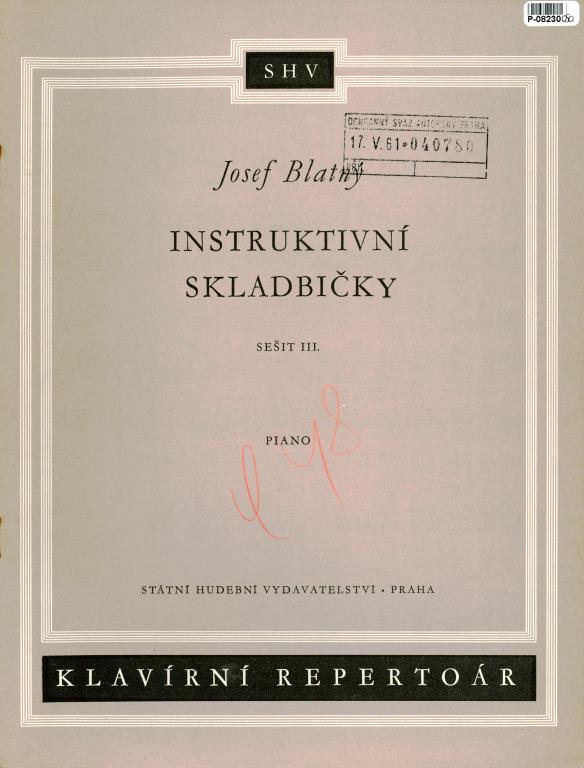 Instruktivní skladbičky - sešit II.