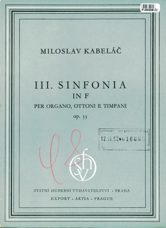 III. Sinfonia