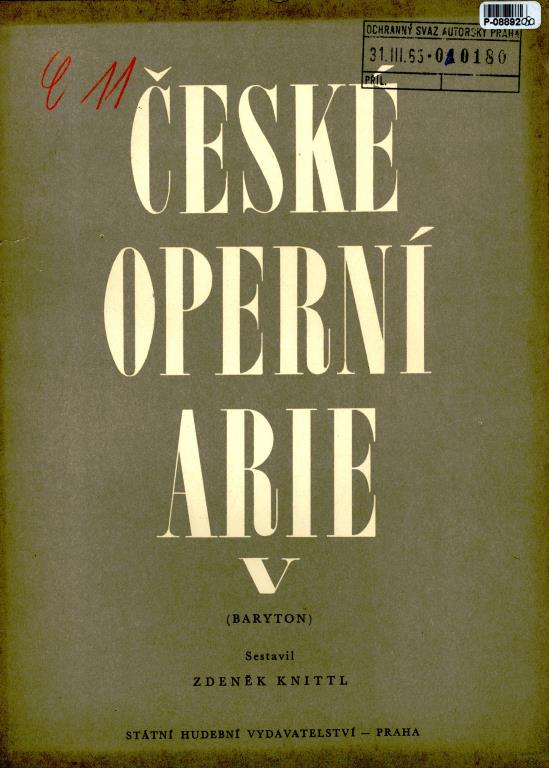 České operní arie V.
