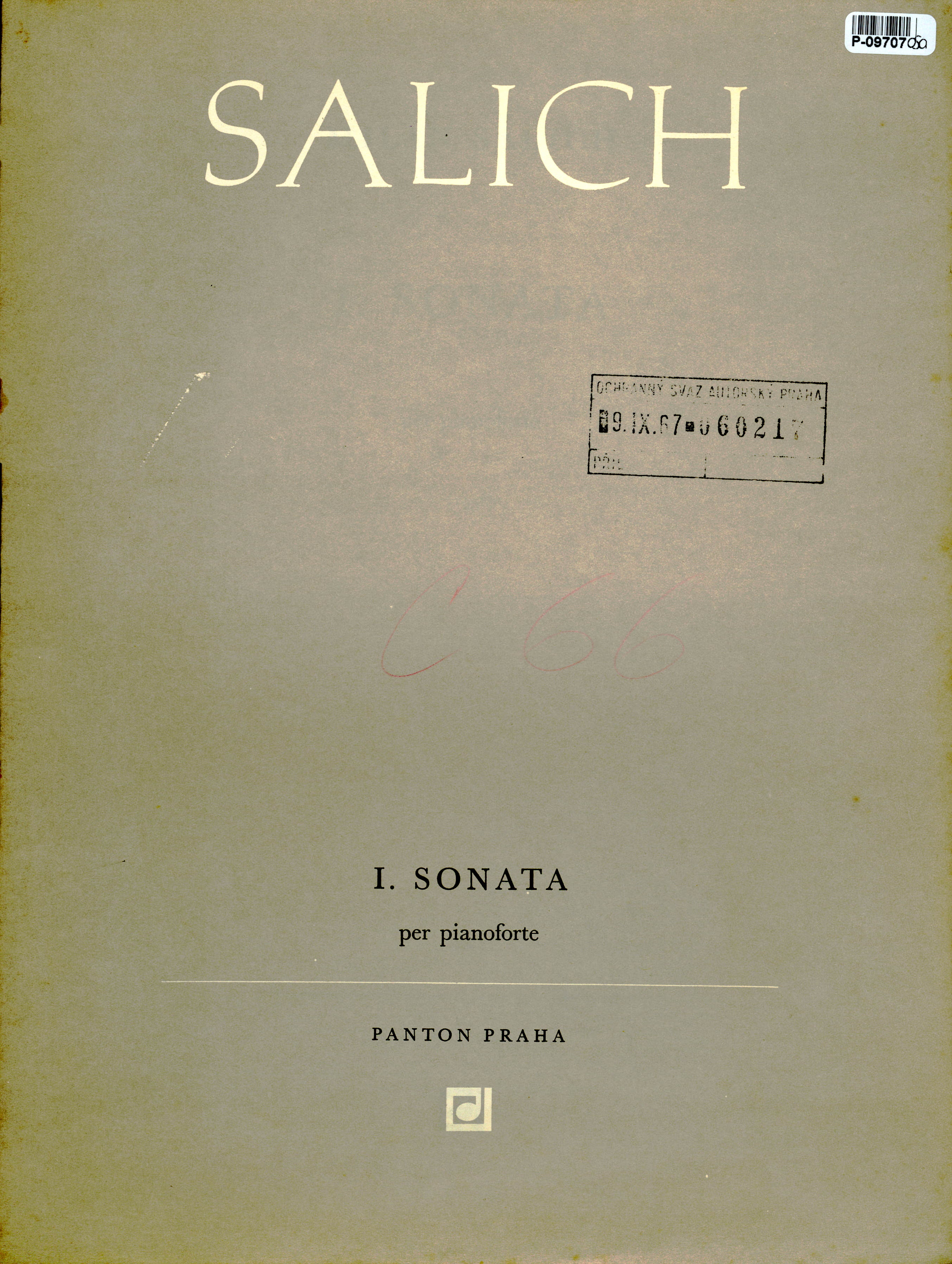 I. Sonata per pianoforte