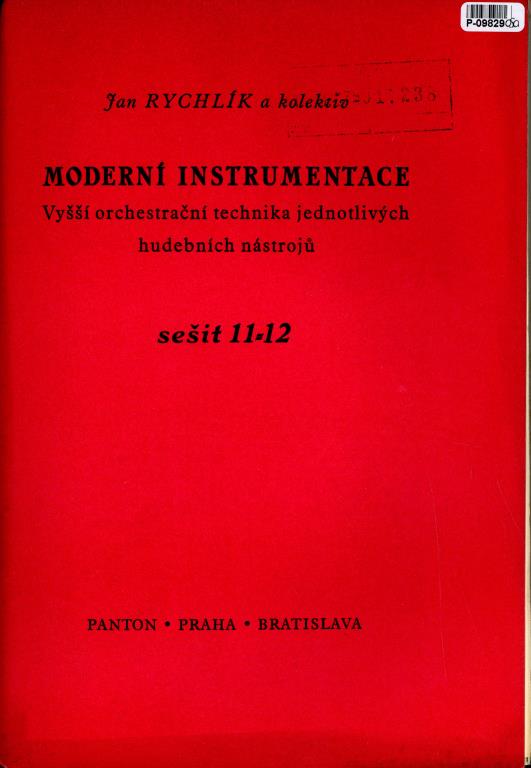 Moderní instrumentace sešit 11 - 12