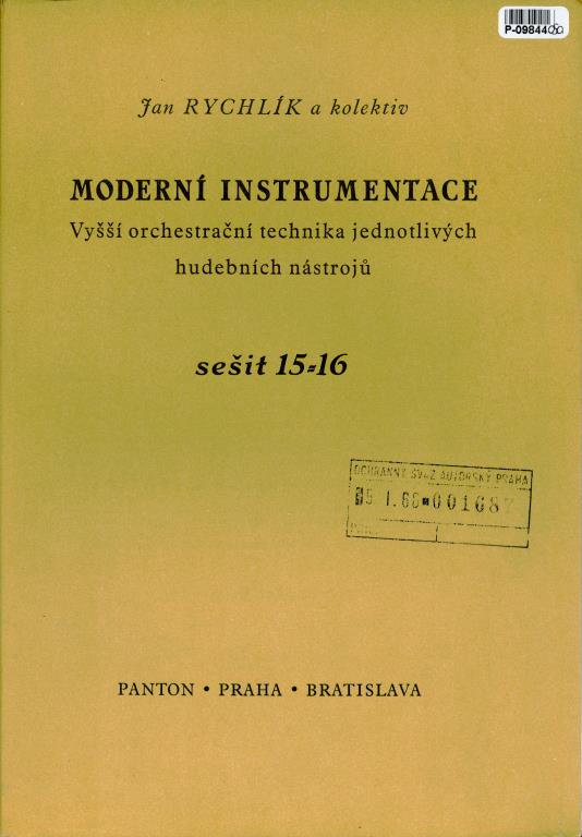 Moderní instrumentace sešit 15 - 16