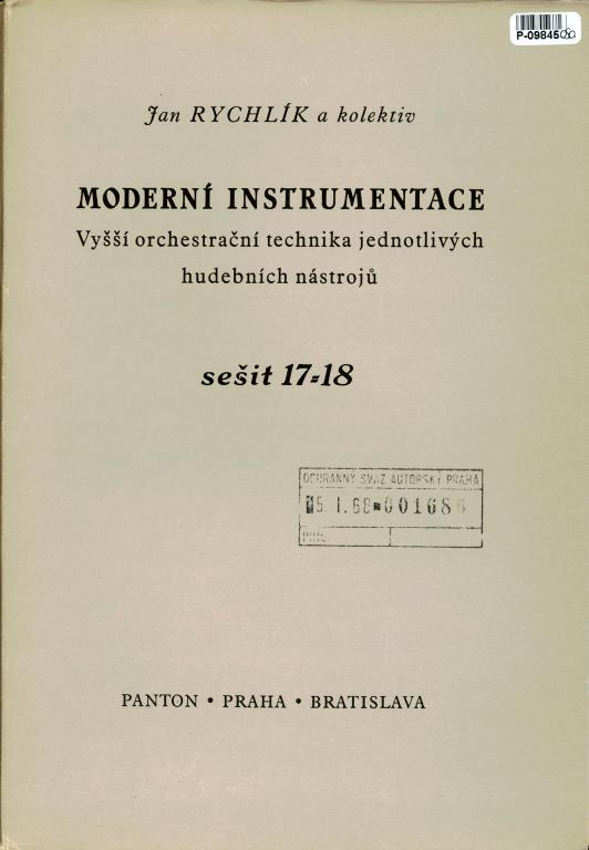 Moderí instrumentace sešit 17 - 18