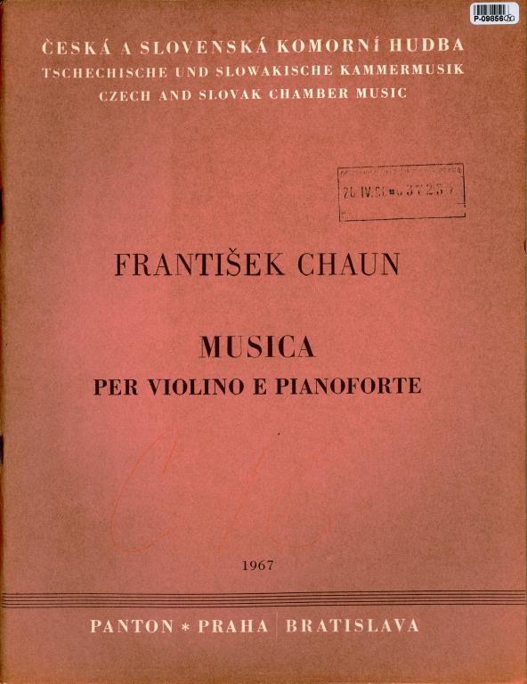 Musica per violino e pianoforte