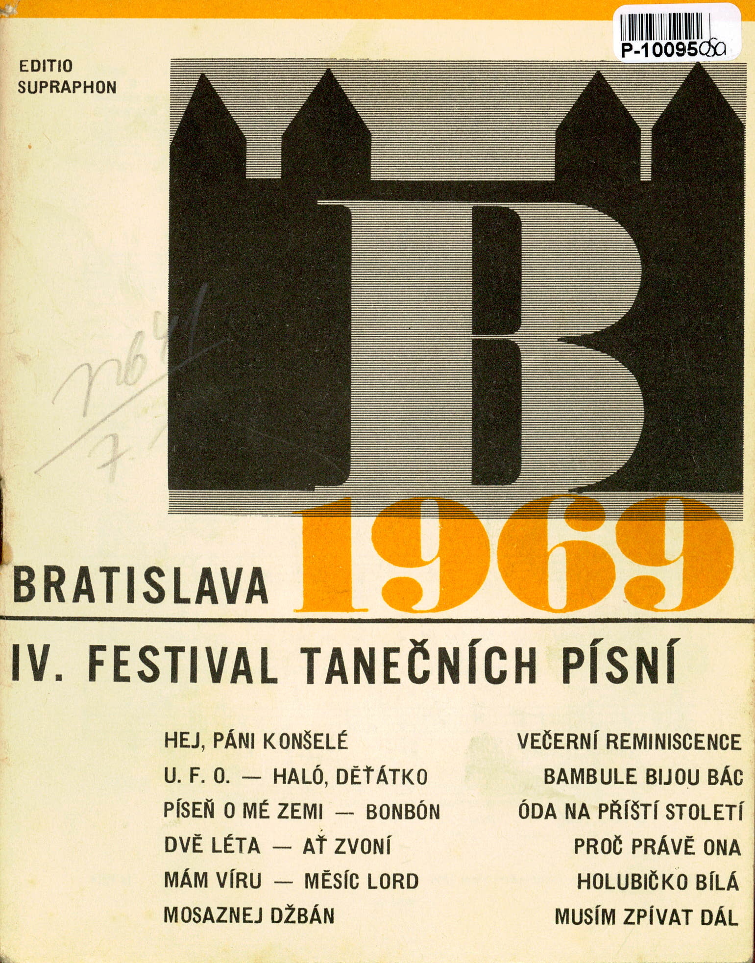 Bratislava 1969 - IV. festival tanečních písní