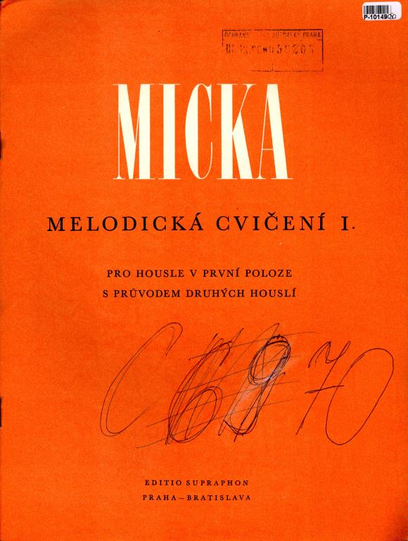 Melodická cvičení I.