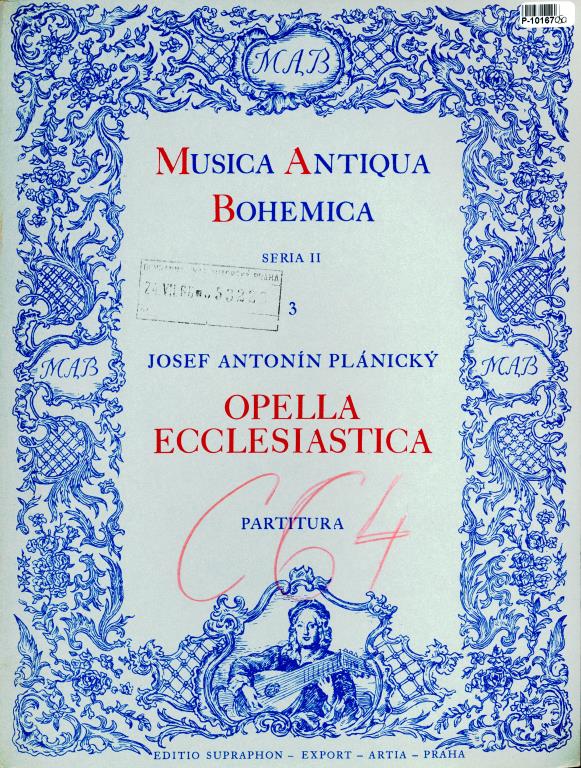 Musica Antiqua Bohemica seria II - Opella ecclesiastica