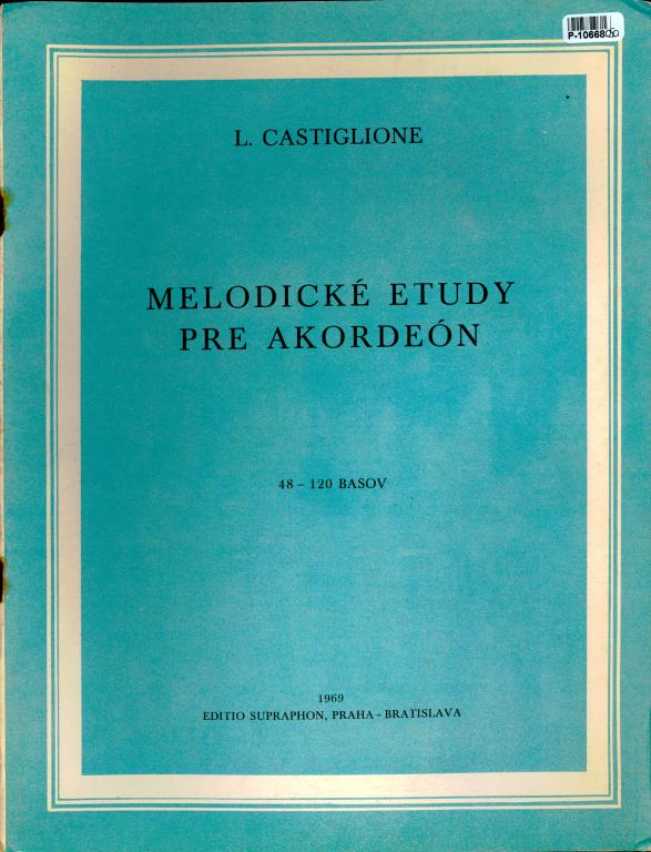 Melodické etudy pre akordeón 48-120