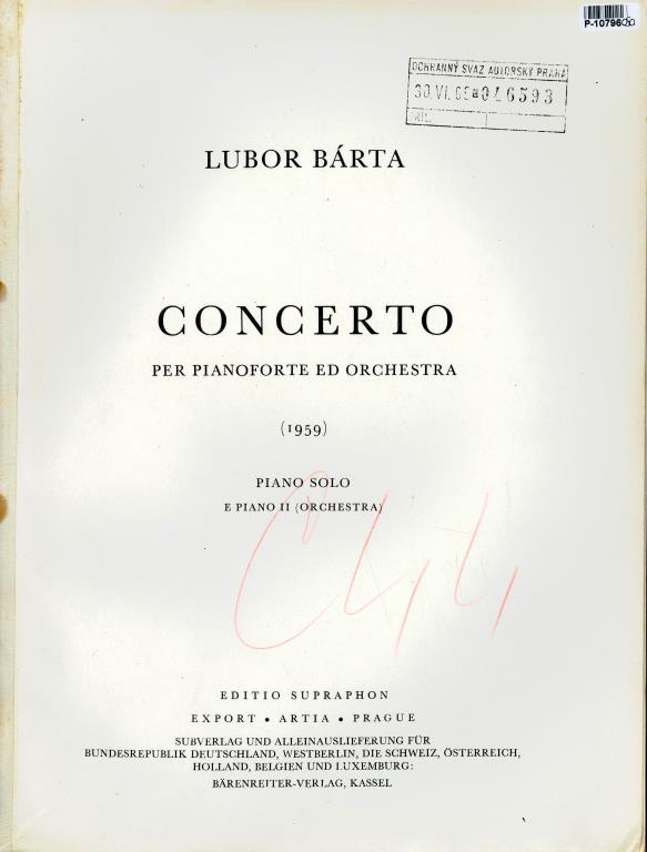Concerto per pianoforte ed orchestra