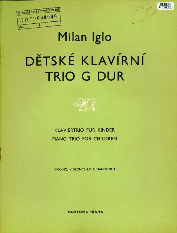 Dětské klavírní trio G Dur