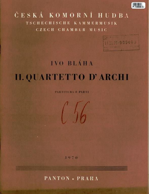 II. Quartetto d' archi