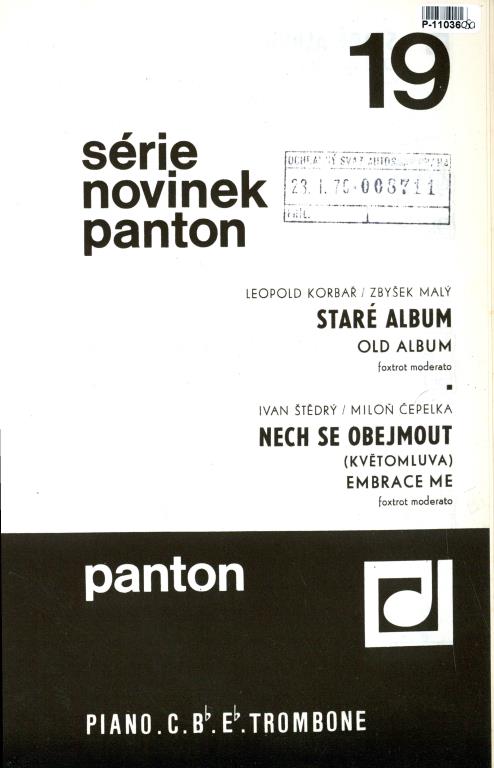 Série novinek panton 19