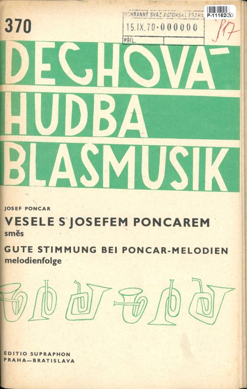 Dechová hudba Blasmusik - Vesele s Josefem Poncarem