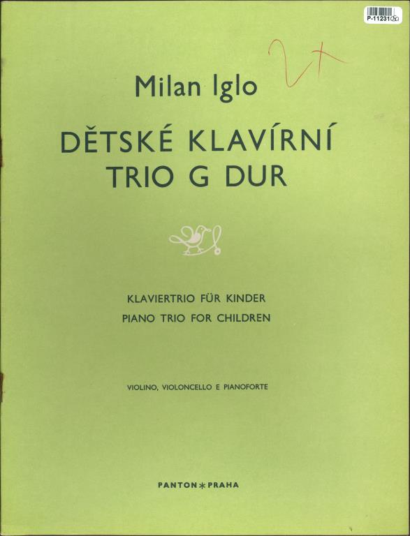 Dětské klavírní trio G dur