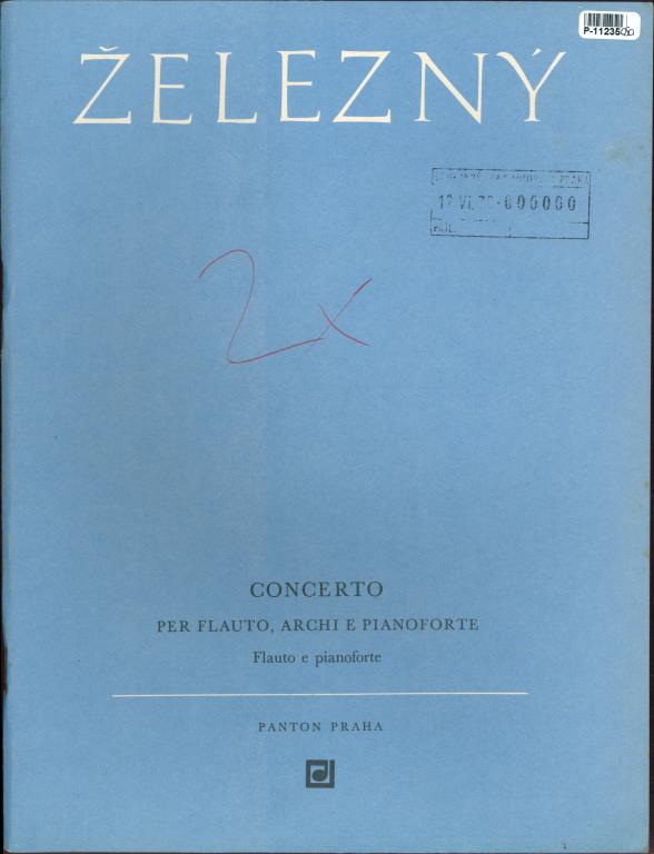 Concerto - per flauto, archi e pianoforte