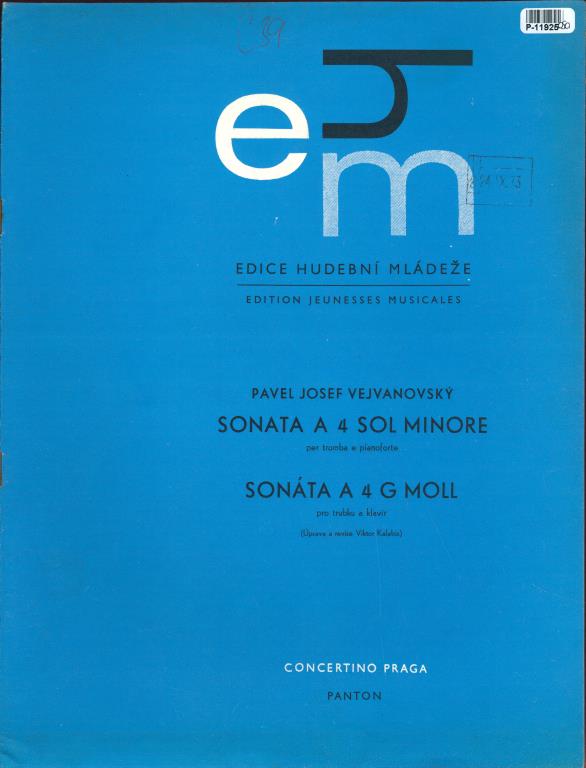 Edice hudební mládeže - Sonata a 4 sol minore