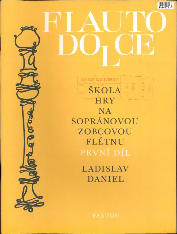 Flaute dolce - Škola hry na sopránovou zobcovou flétnu - l. díl