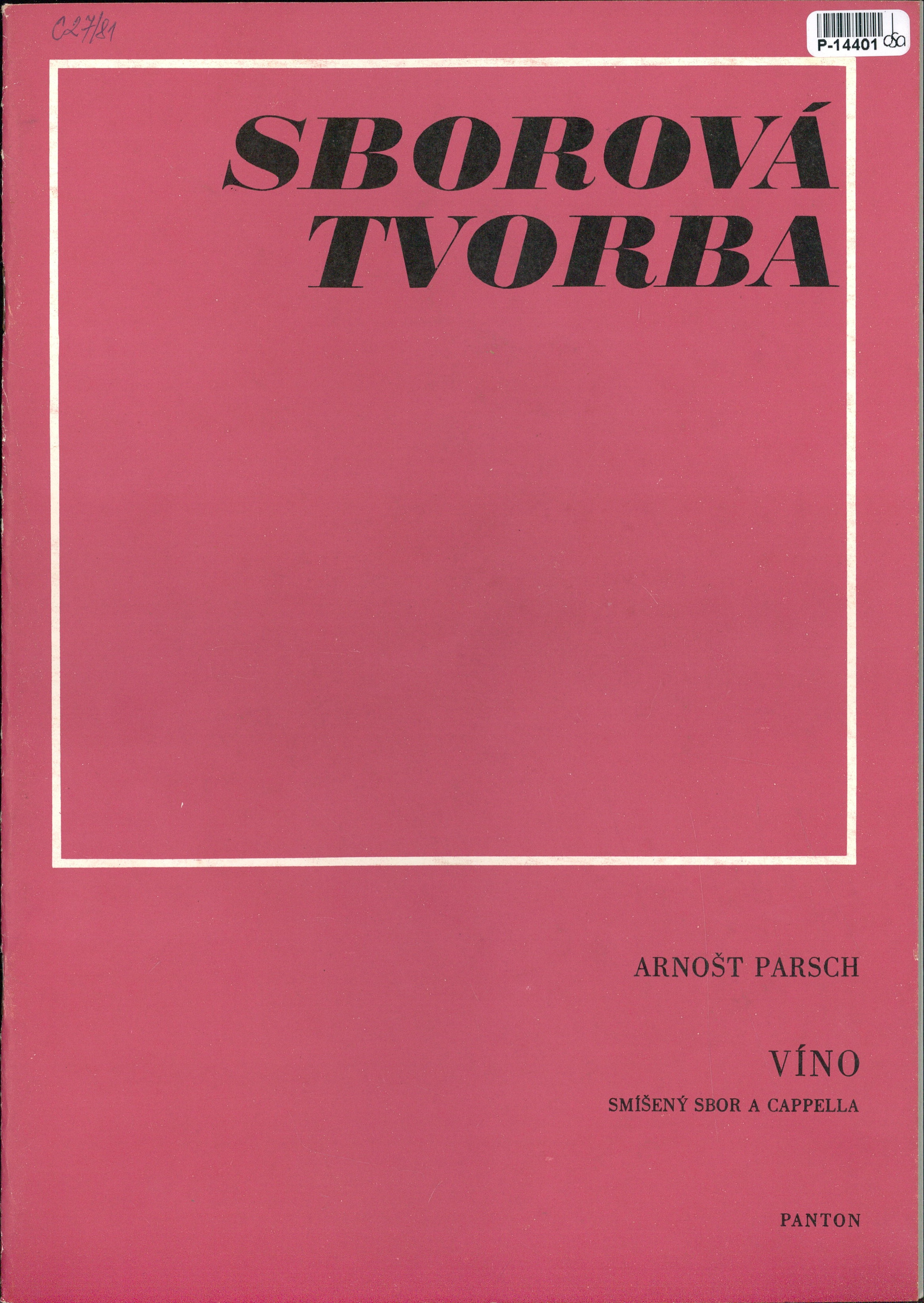 Sborová tvorba - Víno