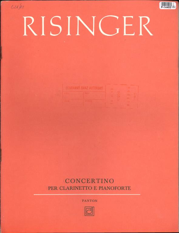 Concertino - Per clarinetto e pianoforte