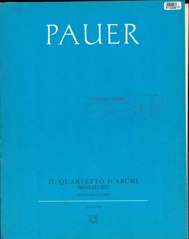 II. Quartetto d´archi