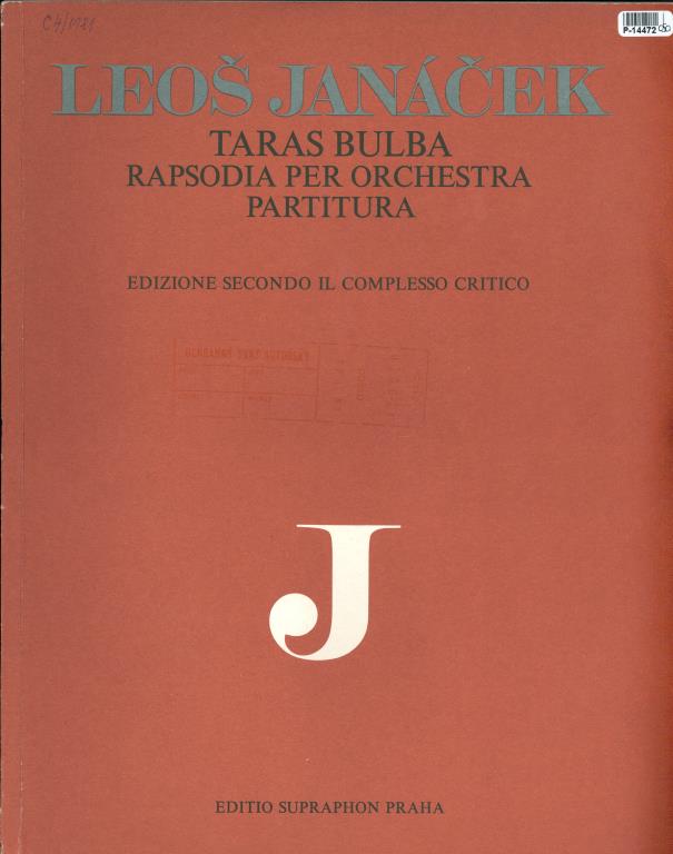 Taras Bulba - Rapsodia per orchestra